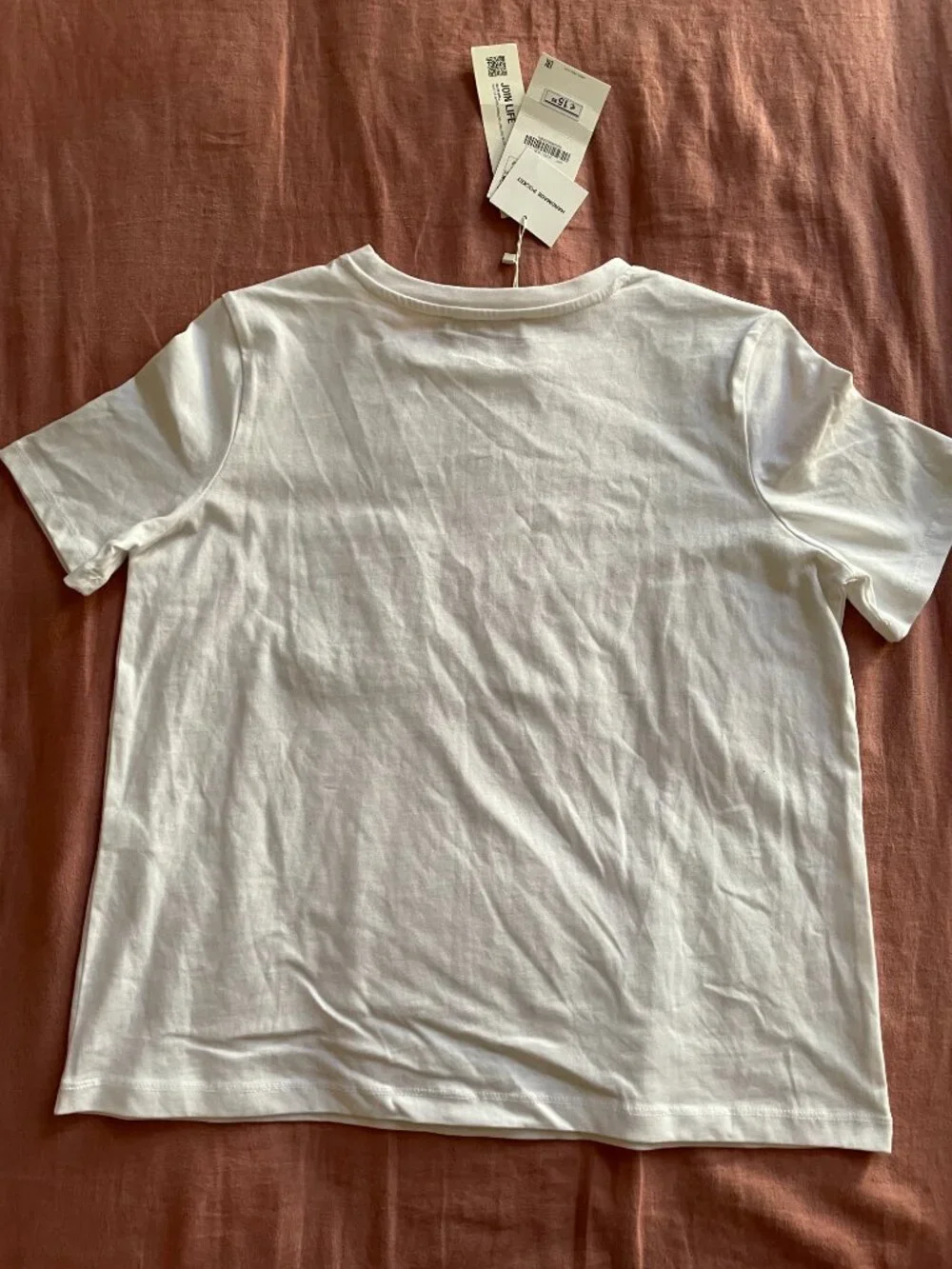 ZARA Hand Made Tarn Pocket White Tee NWT- Size M